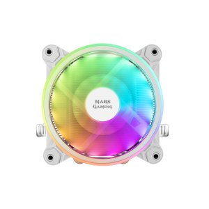 Ventilador Con Disipador Para Cpu Mars Gaming Mcpu220 White Iluminacion Dual Argb Perfil Bajo Disipador De Aluminio Y Ventila 2