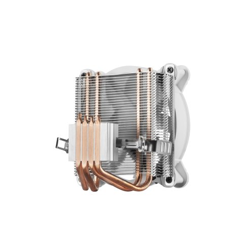 Ventilador Con Disipador Para Cpu Mars Gaming Mcpu220 White Iluminacion Dual Argb Perfil Bajo Disipador De Aluminio Y Ventila