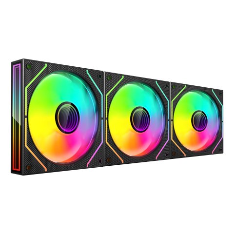 Kit 3xventilador Interno Argb Mars Gaming Mf3dprokit Negro 120mm Argb Argb Hub Rf Remote