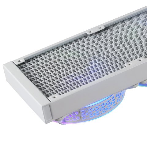Sistema De Refrigeracion Liquida Mars Gaming Ml-one240 White 2x (12x12) Iluminacion Frgb Tpd 400w Para Procesadores Intel Y A