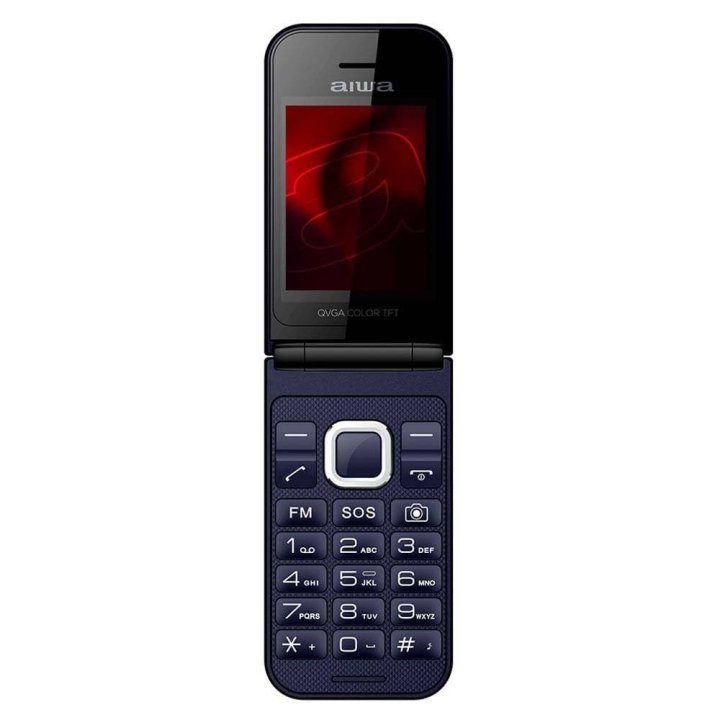 Movil Senior Fp-24bl Blue Aiwa Diseño Flip...